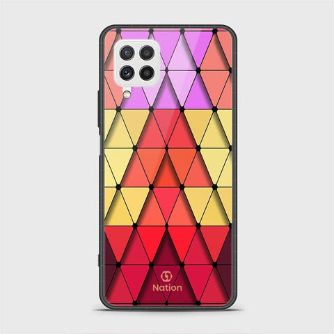 Samsung Galaxy M32 Cover - Onation Pyramid Series - HQ Ultra Shine Premium Infinity Glass Soft Silicon Borders Case