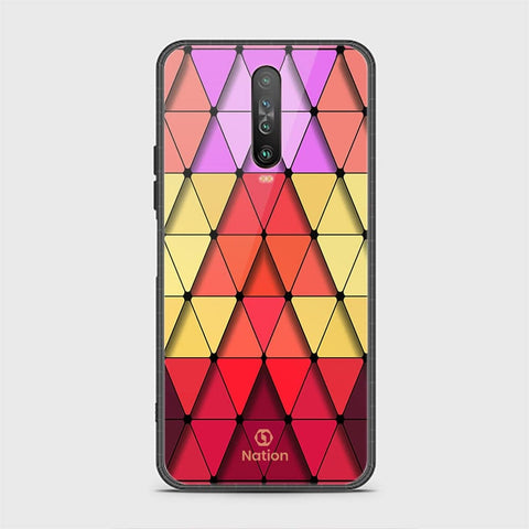 Xiaomi Poco X2 Cover - ONation Pyramid Series - HQ Ultra Shine Premium Infinity Glass Soft Silicon Borders Case