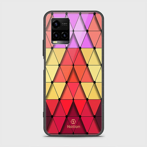 Vivo Y33T Cover - Onation Pyramid Series - HQ Ultra Shine Premium Infinity Glass Soft Silicon Borders Case