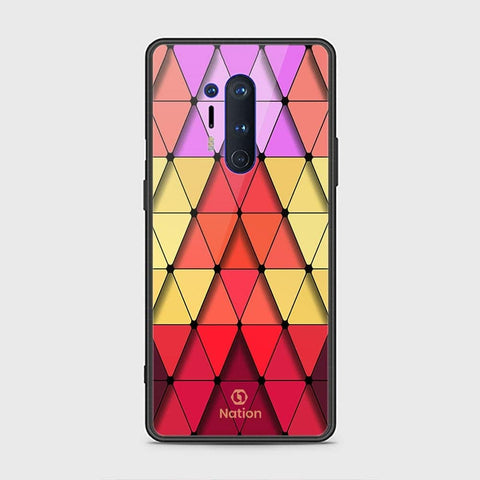 OnePlus 8 Pro Cover - ONation Pyramid Series - HQ Ultra Shine Premium Infinity Glass Soft Silicon Borders Case