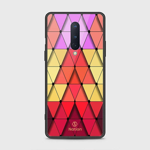 OnePlus 8 4G Cover - ONation Pyramid Series - HQ Ultra Shine Premium Infinity Glass Soft Silicon Borders Case