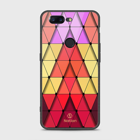 OnePlus 5T Cover- Onation Pyramid Series - HQ Ultra Shine Premium Infinity Glass Soft Silicon Borders Case