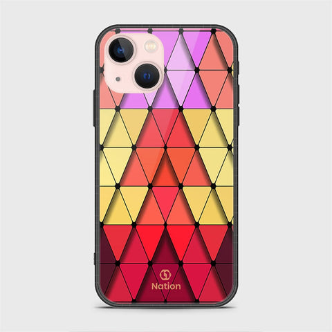 iPhone 14 Plus Cover- Onation Pyramid Series - HQ Ultra Shine Premium Infinity Glass Soft Silicon Borders Case