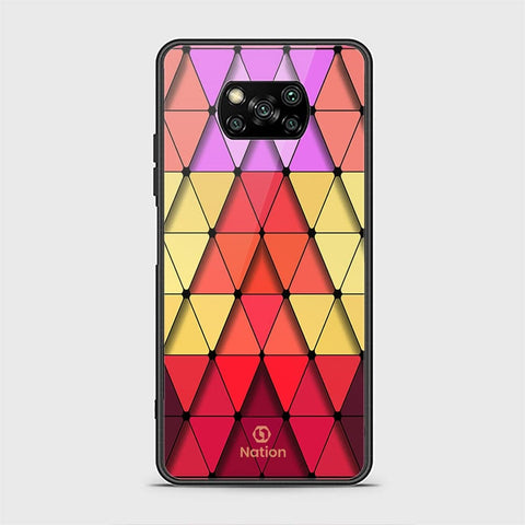 Xiaomi Poco X3 Pro Cover - ONation Pyramid Series - HQ Ultra Shine Premium Infinity Glass Soft Silicon Borders Case