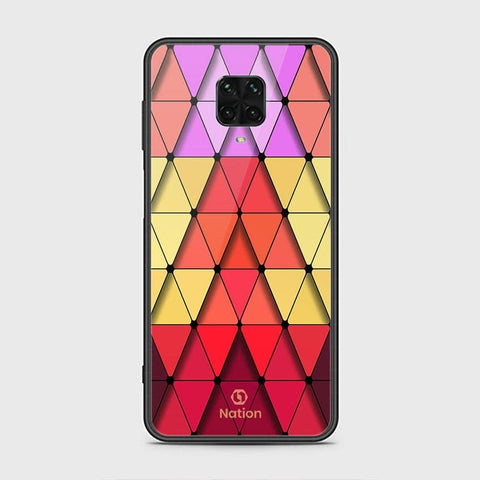 Xiaomi Poco M2 Pro Cover - ONation Pyramid Series - HQ Ultra Shine Premium Infinity Glass Soft Silicon Borders Case