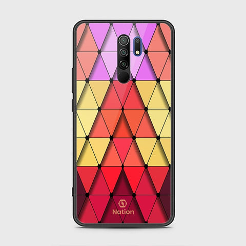 Xiaomi Redmi 9 Prime Cover - ONation Pyramid Series - HQ Ultra Shine Premium Infinity Glass Soft Silicon Borders Case