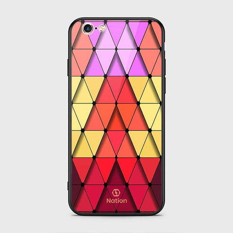 iPhone 6S / 6 Cover - ONation Pyramid Series - HQ Ultra Shine Premium Infinity Glass Soft Silicon Borders Case