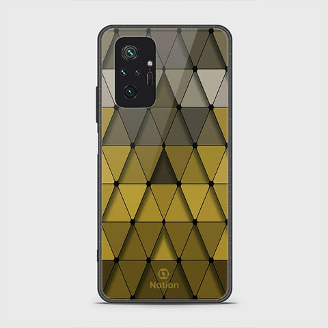 Xiaomi Redmi Note 10 Pro 4G Cover - ONation Pyramid Series - HQ Ultra Shine Premium Infinity Glass Soft Silicon Borders Case