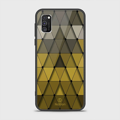 Samsung Galaxy A03s Cover - ONation Pyramid Series - HQ Ultra Shine Premium Infinity Glass Soft Silicon Borders Case