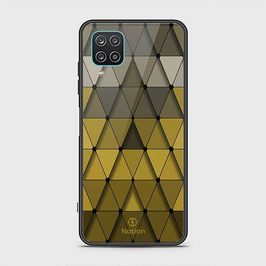 Samsung Galaxy A12 Nacho Cover - ONation Pyramid Series - HQ Ultra Shine Premium Infinity Glass Soft Silicon Borders Case