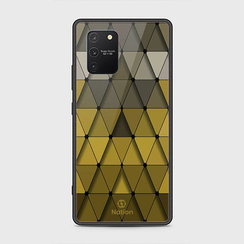 Samsung Galaxy M80s Cover - ONation Pyramid Series - HQ Ultra Shine Premium Infinity Glass Soft Silicon Borders Case