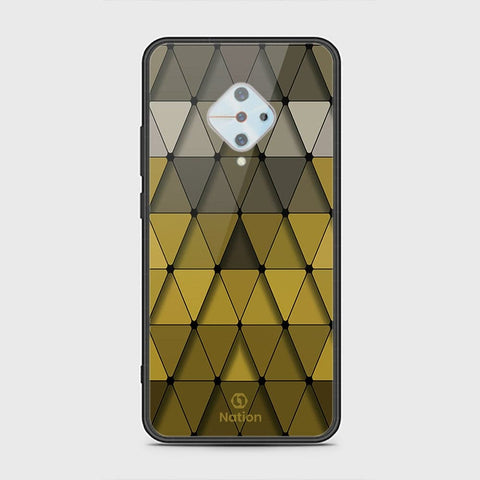 Vivo Y51 Cover - ONation Pyramid Series - HQ Ultra Shine Premium Infinity Glass Soft Silicon Borders Case