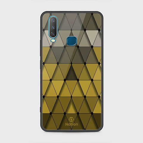 Vivo Y17 Cover - ONation Pyramid Series - HQ Ultra Shine Premium Infinity Glass Soft Silicon Borders Case