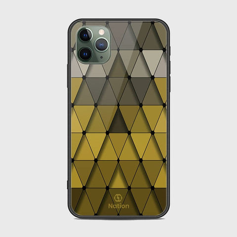 iPhone 11 Pro Max Cover - Onation Pyramid Series - HQ Ultra Shine Premium Infinity Glass Soft Silicon Borders Case