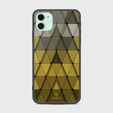 iPhone 11 Cover - Onation Pyramid Series - HQ Ultra Shine Premium Infinity Glass Soft Silicon Borders Case