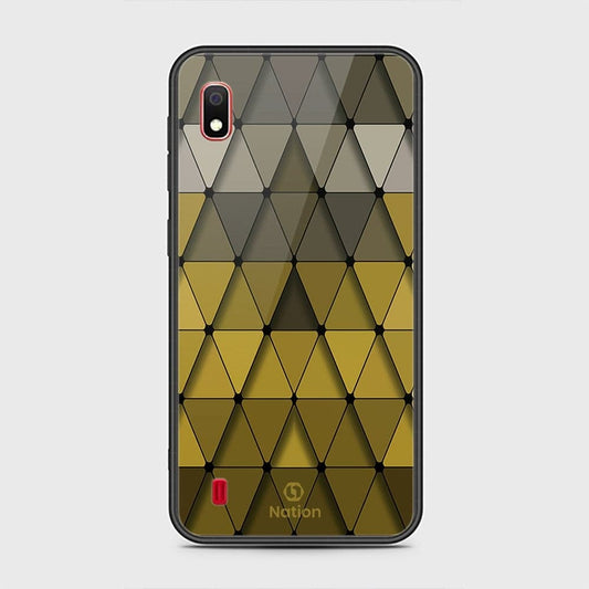 Samsung Galaxy A10 Cover - Onation Pyramid Series - HQ Ultra Shine Premium Infinity Glass Soft Silicon Borders Case