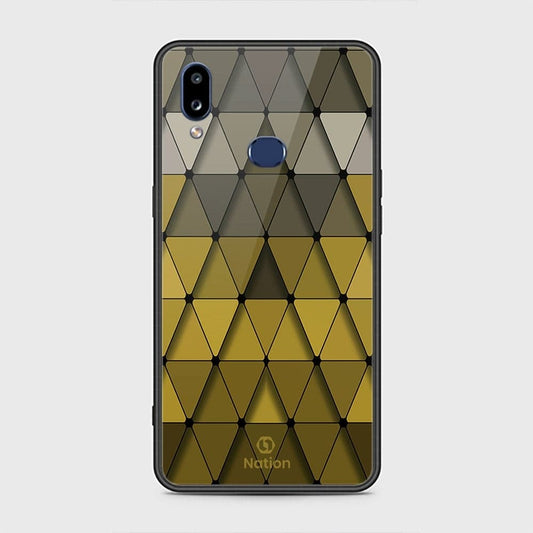 Samsung Galaxy A10s Cover - Onation Pyramid Series - HQ Ultra Shine Premium Infinity Glass Soft Silicon Borders Case