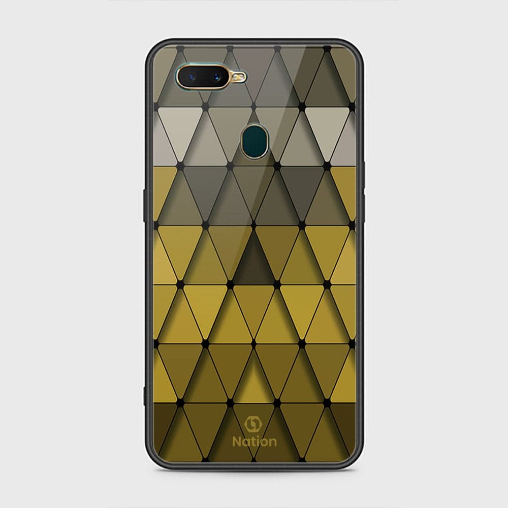 Oppo A12 Cover - Onation Pyramid Series - HQ Ultra Shine Premium Infinity Glass Soft Silicon Borders Case