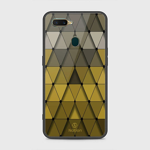 Oppo A12s Cover - Onation Pyramid Series - HQ Ultra Shine Premium Infinity Glass Soft Silicon Borders Case