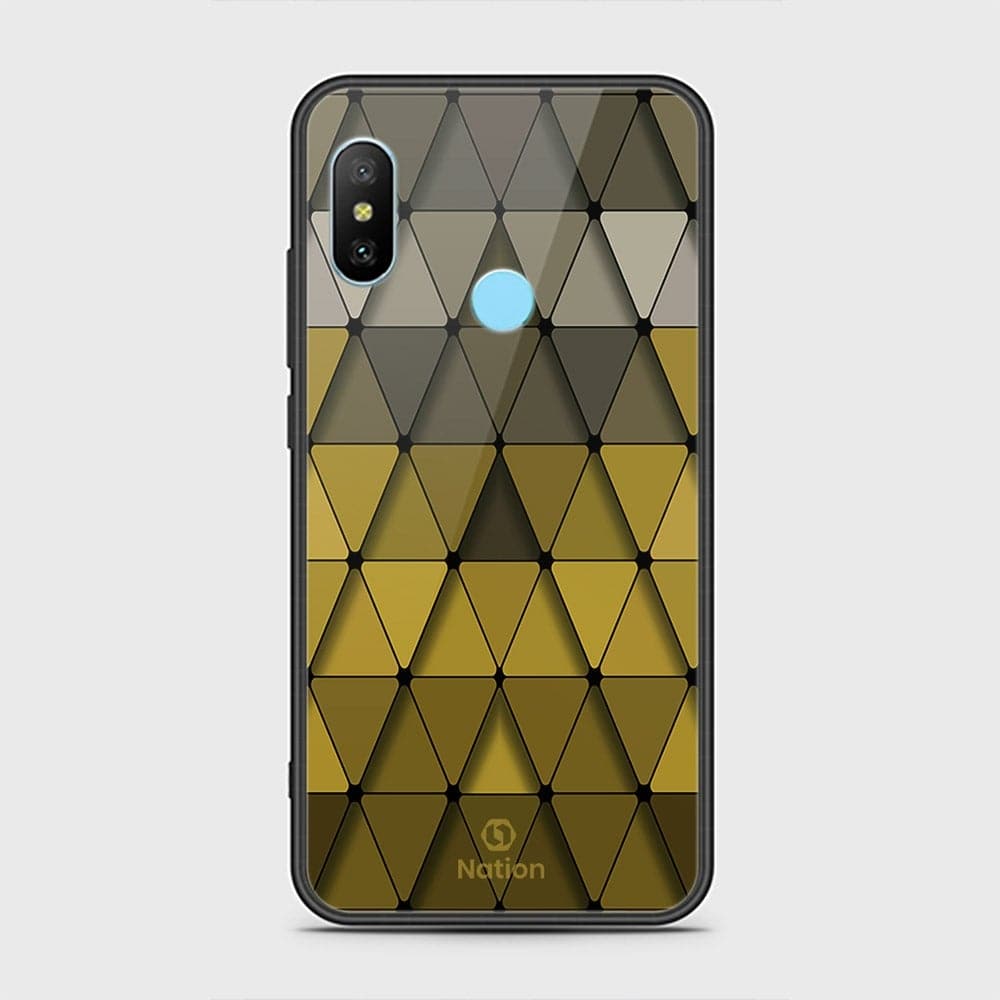 Xiaomi Mi A2 Lite Cover - Onation Pyramid Series - HQ Ultra Shine Premium Infinity Glass Soft Silicon Borders Case