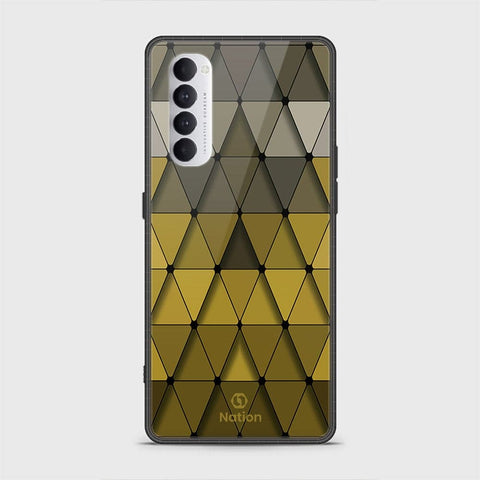 Oppo Reno 4 Pro Cover - Onation Pyramid Series - HQ Ultra Shine Premium Infinity Glass Soft Silicon Borders Case