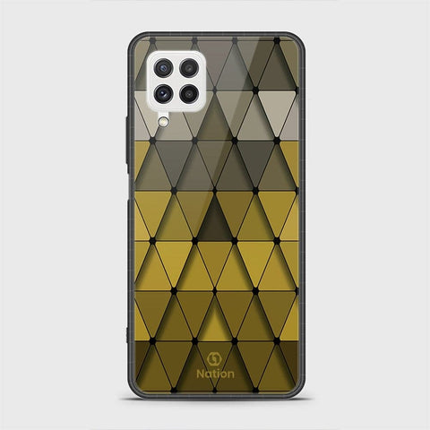 Samsung Galaxy A22 Cover - Onation Pyramid Series - HQ Ultra Shine Premium Infinity Glass Soft Silicon Borders Case