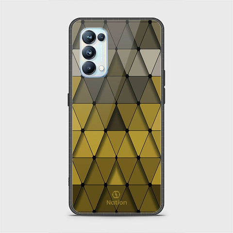 Oppo Reno 5 Pro 5G Cover - Onation Pyramid Series - HQ Ultra Shine Premium Infinity Glass Soft Silicon Borders Case