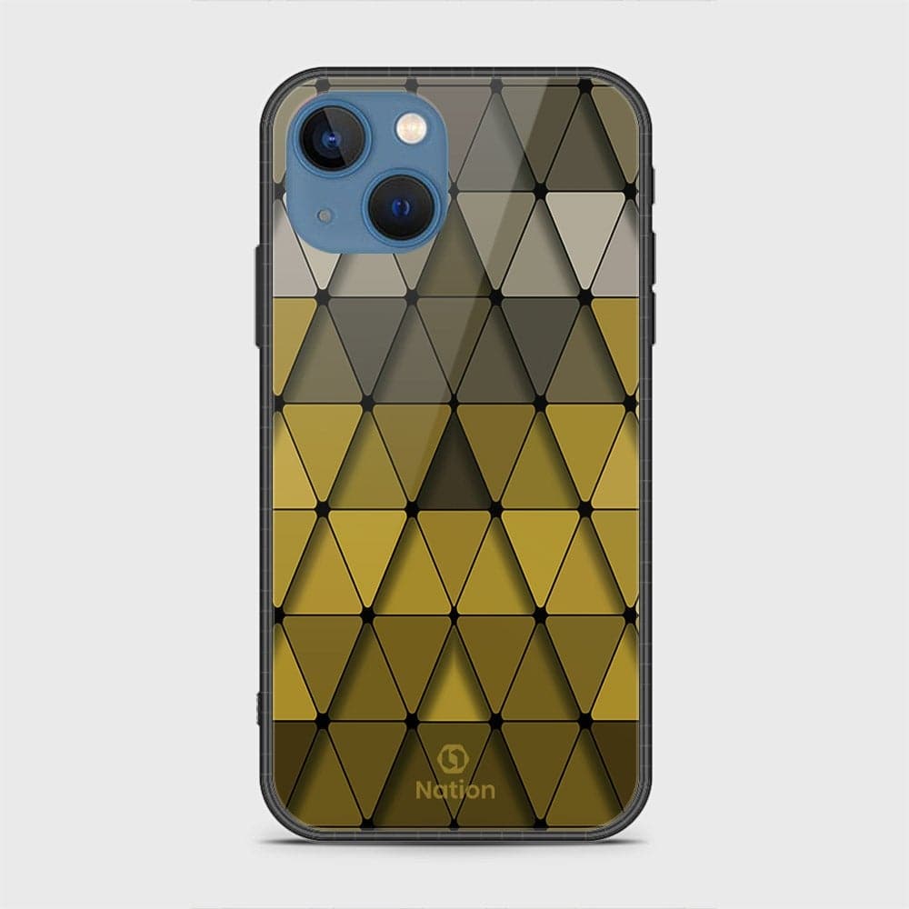 iPhone 13 Cover - Onation Pyramid Series - HQ Ultra Shine Premium Infinity Glass Soft Silicon Borders Case