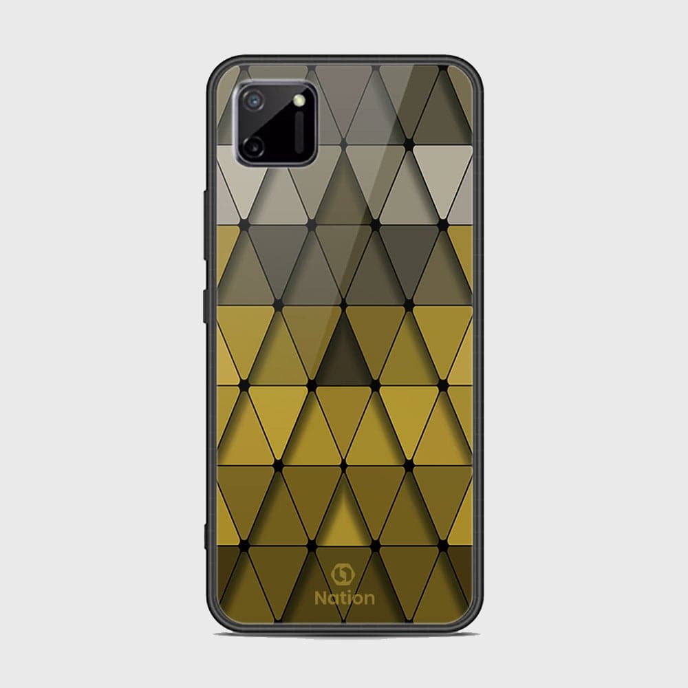 Realme C11 Cover - Onation Pyramid Series - HQ Ultra Shine Premium Infinity Glass Soft Silicon Borders Case