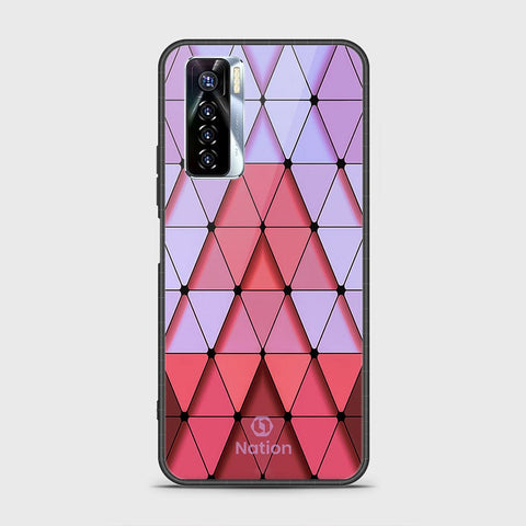 Tecno Camon 17 Pro Cover - Onation Pyramid Series - HQ Ultra Shine Premium Infinity Glass Soft Silicon Borders Case