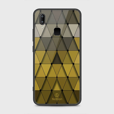 Vivo Y85 Cover - ONation Pyramid Series - HQ Ultra Shine Premium Infinity Glass Soft Silicon Borders Case