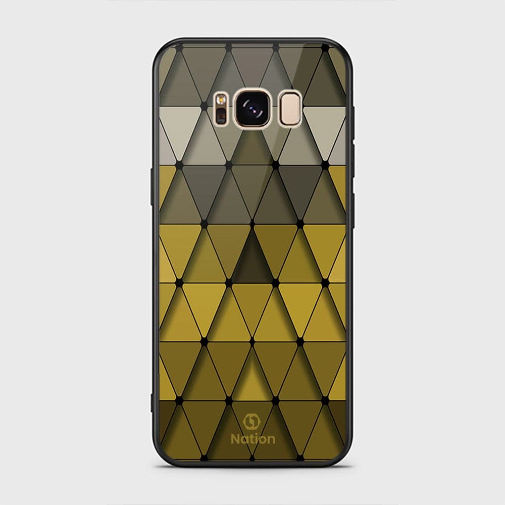 Samsung Galaxy S8 Plus Cover - ONation Pyramid Series - HQ Ultra Shine Premium Infinity Glass Soft Silicon Borders Case