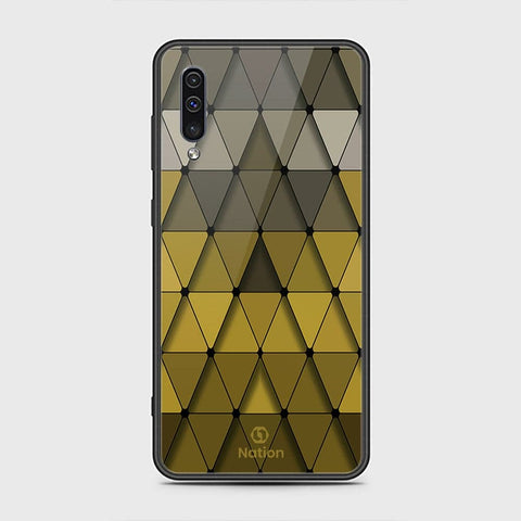 Samsung Galaxy A50s Cover - ONation Pyramid Series - HQ Ultra Shine Premium Infinity Glass Soft Silicon Borders Case