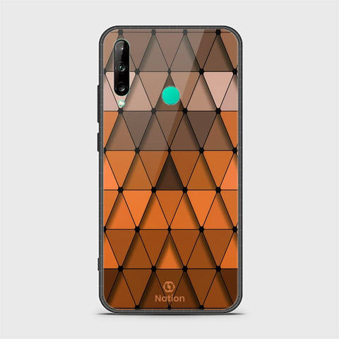 Huawei P40 lite E Cover - ONation Pyramid Series - HQ Ultra Shine Premium Infinity Glass Soft Silicon Borders Case