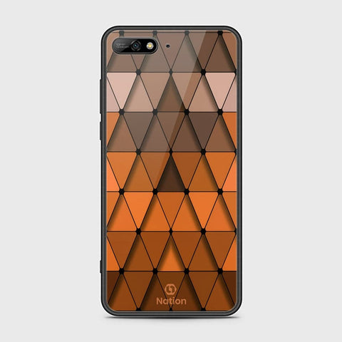 Huawei Y6 Prime 2018 Cover - ONation Pyramid Series - HQ Ultra Shine Premium Infinity Glass Soft Silicon Borders Case