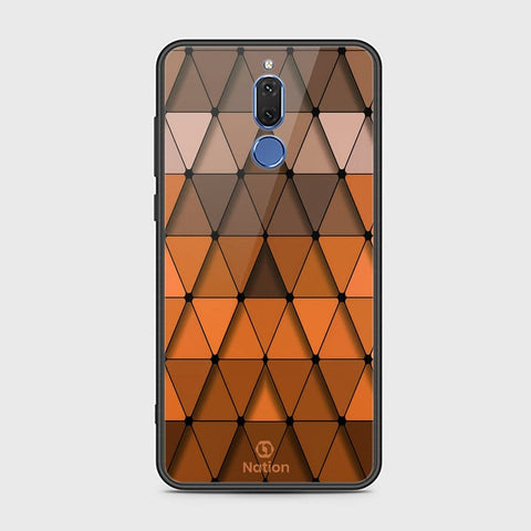 Huawei Mate 10 Lite Cover - ONation Pyramid Series - HQ Ultra Shine Premium Infinity Glass Soft Silicon Borders Case