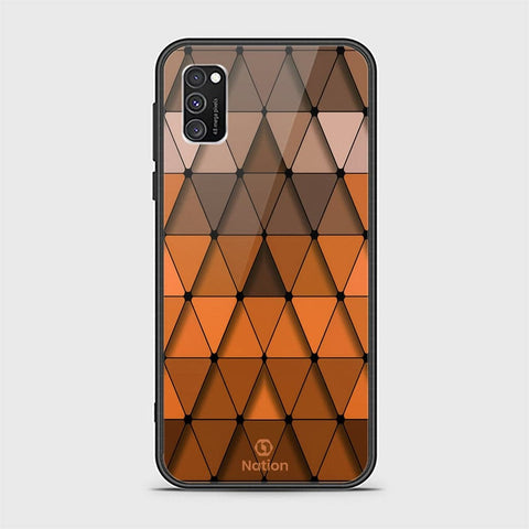 Samsung Galaxy A03s Cover - ONation Pyramid Series - HQ Ultra Shine Premium Infinity Glass Soft Silicon Borders Case