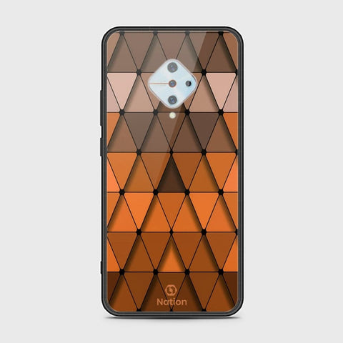 Vivo Y51 Cover - ONation Pyramid Series - HQ Ultra Shine Premium Infinity Glass Soft Silicon Borders Case