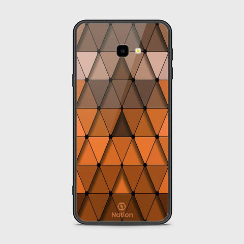 Samsung Galaxy J4 Plus Cover - ONation Pyramid Series - HQ Ultra Shine Premium Infinity Glass Soft Silicon Borders Case