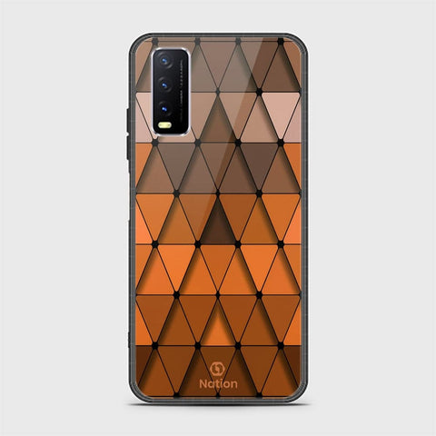 Vivo Y20s Cover - ONation Pyramid Series - HQ Ultra Shine Premium Infinity Glass Soft Silicon Borders Case