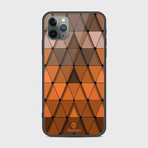 iPhone 11 Pro Max Cover - Onation Pyramid Series - HQ Ultra Shine Premium Infinity Glass Soft Silicon Borders Case