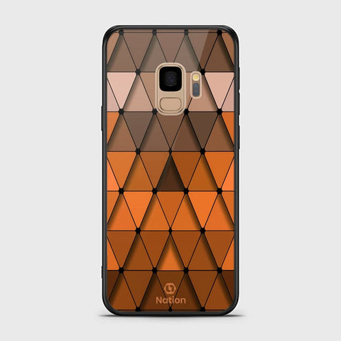 Samsung Galaxy S9 Cover - Onation Pyramid Series - HQ Ultra Shine Premium Infinity Glass Soft Silicon Borders Case