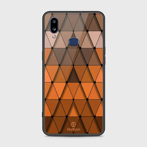 Samsung Galaxy A10s Cover - Onation Pyramid Series - HQ Ultra Shine Premium Infinity Glass Soft Silicon Borders Case