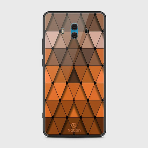 Huawei Mate 10 Cover - Onation Pyramid Series - HQ Ultra Shine Premium Infinity Glass Soft Silicon Borders Case