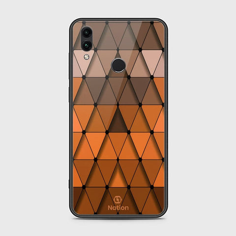 Huawei Honor 10 Lite Cover - Onation Pyramid Series - HQ Ultra Shine Premium Infinity Glass Soft Silicon Borders Case