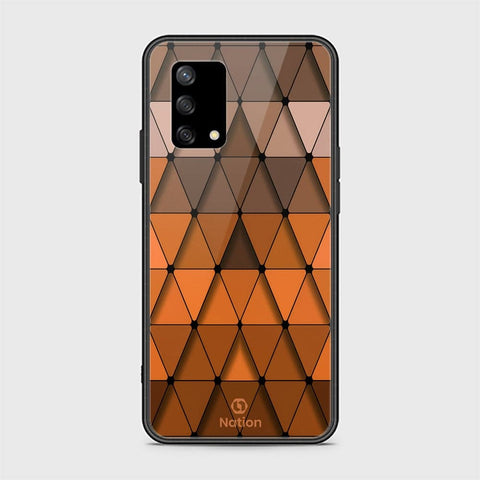 Oppo A74 Cover - Onation Pyramid Series - HQ Ultra Shine Premium Infinity Glass Soft Silicon Borders Case