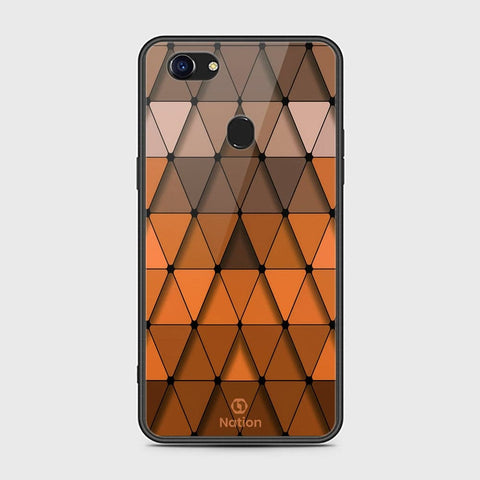 Oppo F5 Cover - Onation Pyramid Series - HQ Ultra Shine Premium Infinity Glass Soft Silicon Borders Case