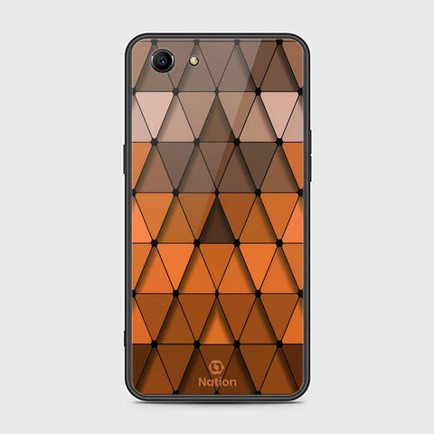 Oppo A83 Cover - Onation Pyramid Series - HQ Ultra Shine Premium Infinity Glass Soft Silicon Borders Case