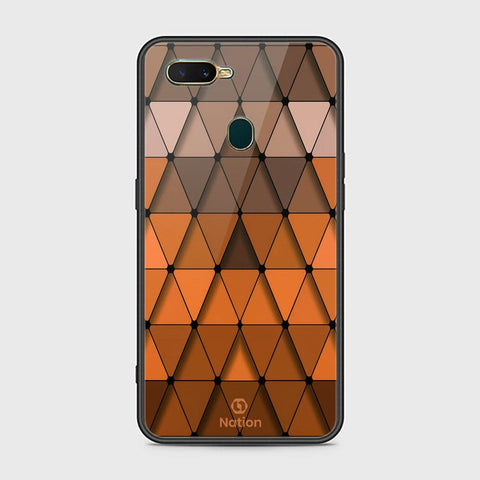 Oppo A12 Cover - Onation Pyramid Series - HQ Ultra Shine Premium Infinity Glass Soft Silicon Borders Case