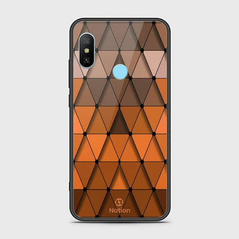 Xiaomi Redmi 6 Pro Cover - Onation Pyramid Series - HQ Ultra Shine Premium Infinity Glass Soft Silicon Borders Case